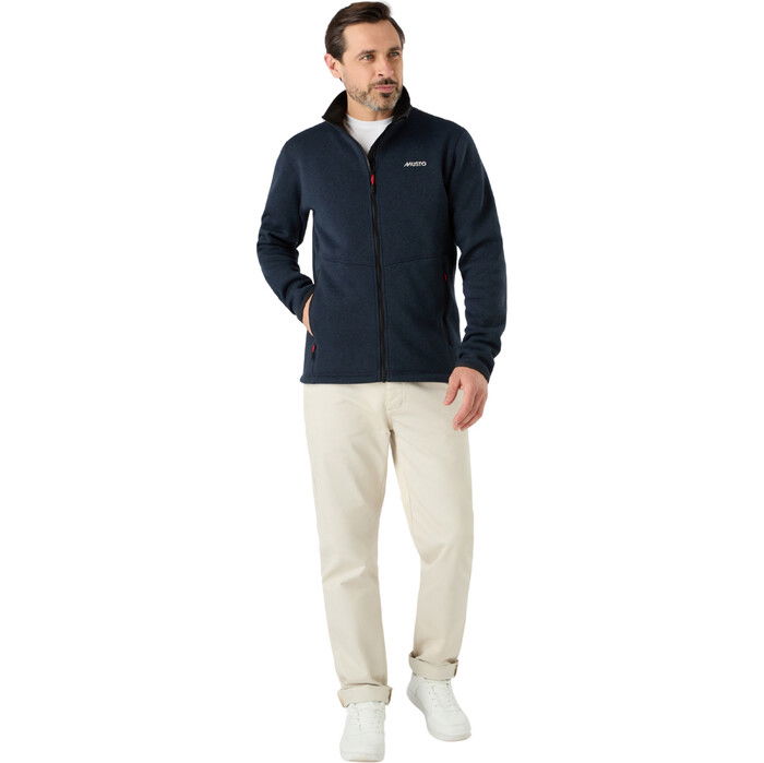 2024 Musto Mnner Gestrickt Fleece 82556 - True Navy / Marle